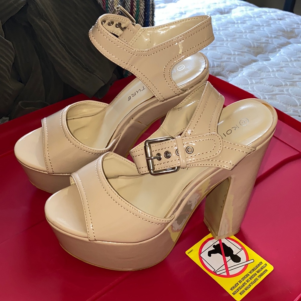 Chunky platform heels